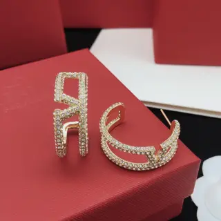 Valentino earrings with diamonds