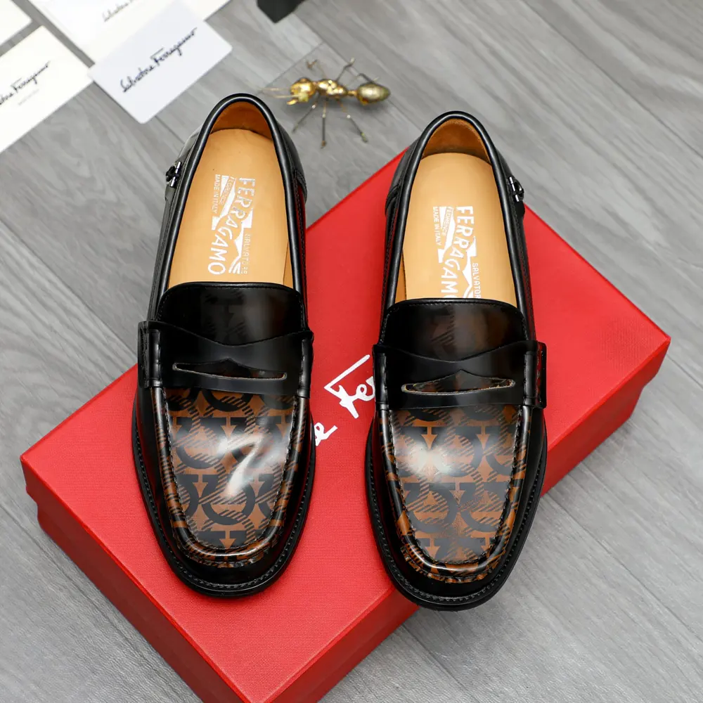 Salvatore Ferragamo business slip-on shoes