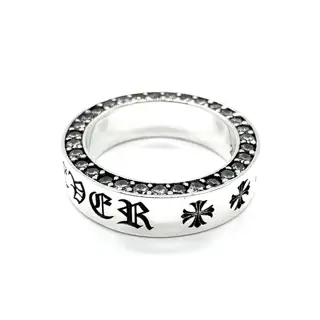 Chrome Hearts classic stone-set forever ring