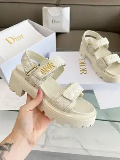 Dior Magic Thick-soled Mid-heeled Sandals Upper + Lining: Original custom materials