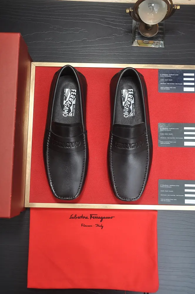 Salvatore Ferragamo formal leather shoes Original imported cowhide fabric + cowhide lining