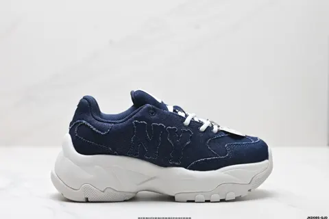 MLB Big Ball Chunky trendy and versatile thick sole heightening denim comfortable casual 3ASHBML4N