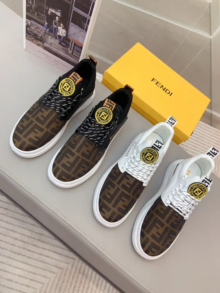 FENDI men’s high-top casual shoes