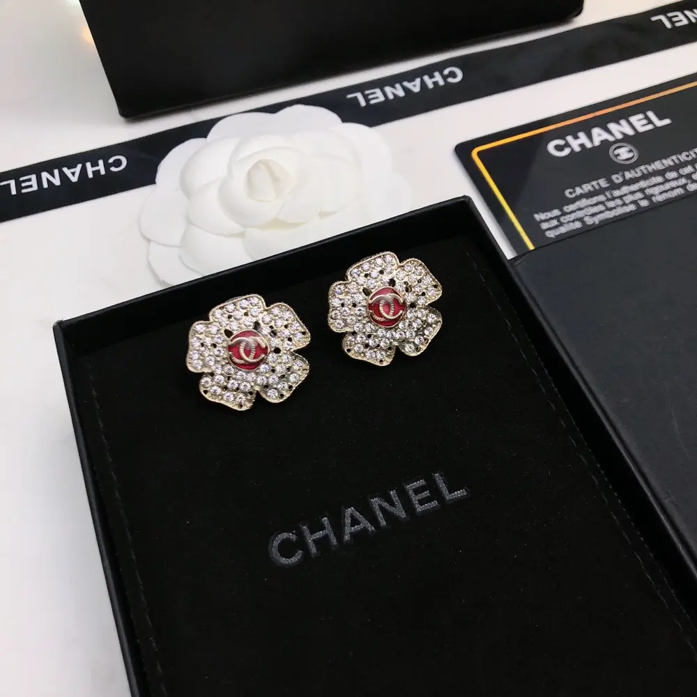 Chanel Camellia earrings