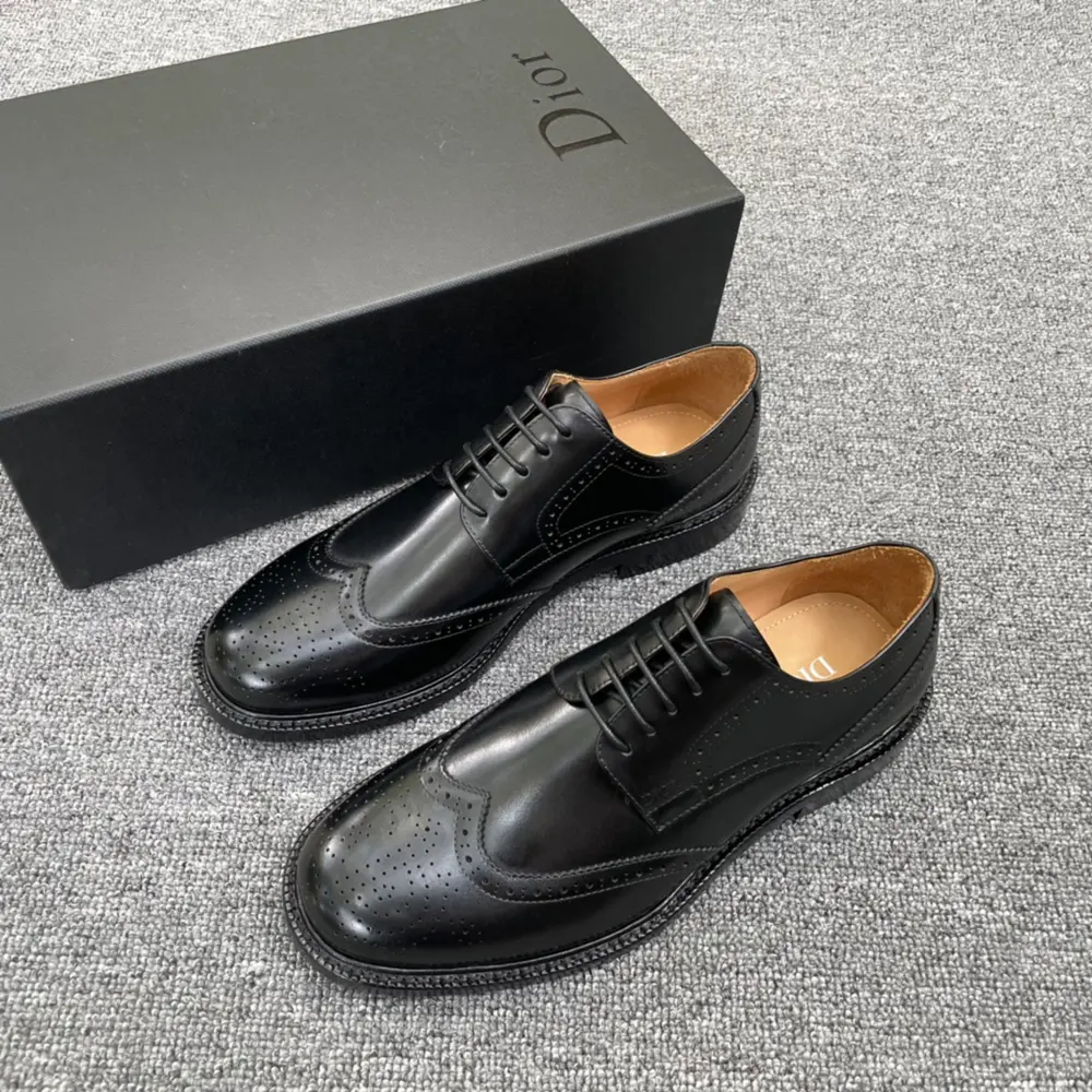 Dior calfskin leather Oxford shoes