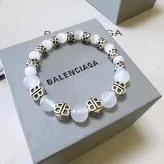 Balenciaga white agate bracelet
