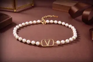Valentino pearl necklace