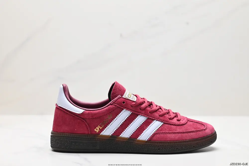 Adidas Using solid color pig leather combined with cow split leather upper IF8914