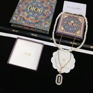 Dior new double-layer necklace counter new release Super fine workmanship