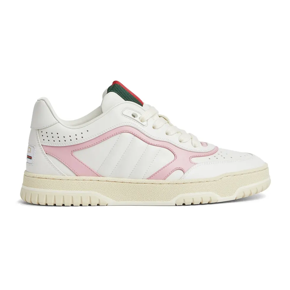 Gucci Re-Web series Men’s webbing leather sneakers
