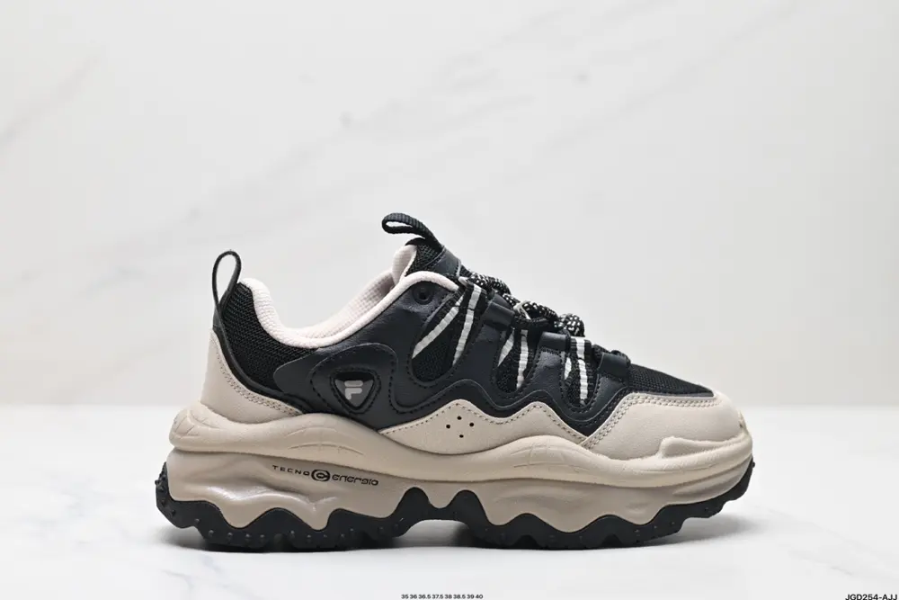 FILA women’s shoes lava shoes dad shoes leather sneakers 2024 winter new style T12W341109FBM
