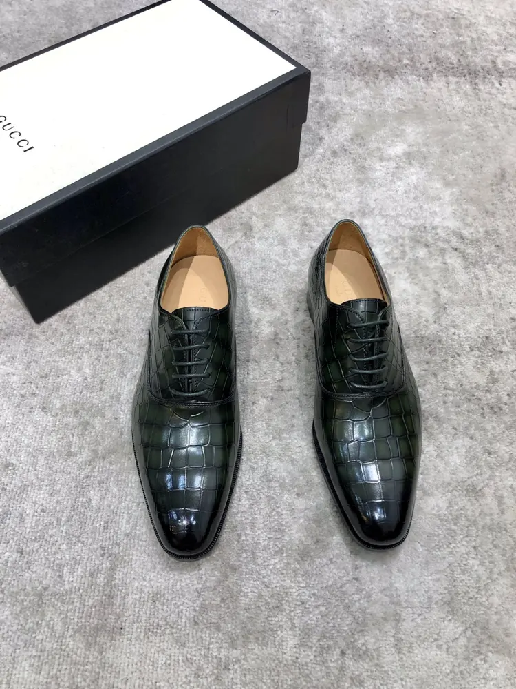 GUCCI Classic Oxford Men’s Business Formal Leather Shoes Classic Style Ultimate Art The