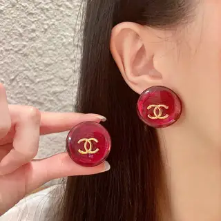 CHANEL style ear clip Earrings