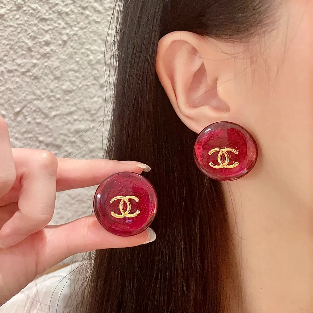 CHANEL style ear clip Earrings