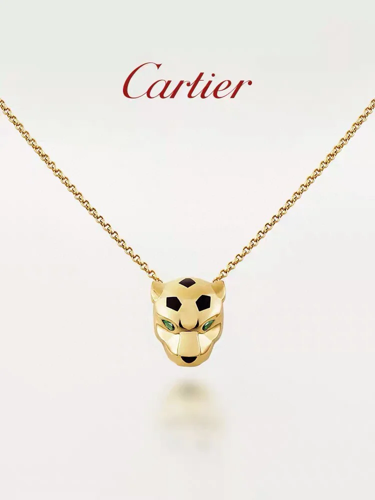 Cartier leopard necklace shipped Classic aristocratic style