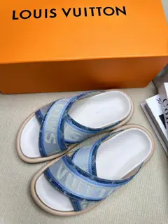 Louis Vuitton embossed slippers are now available
