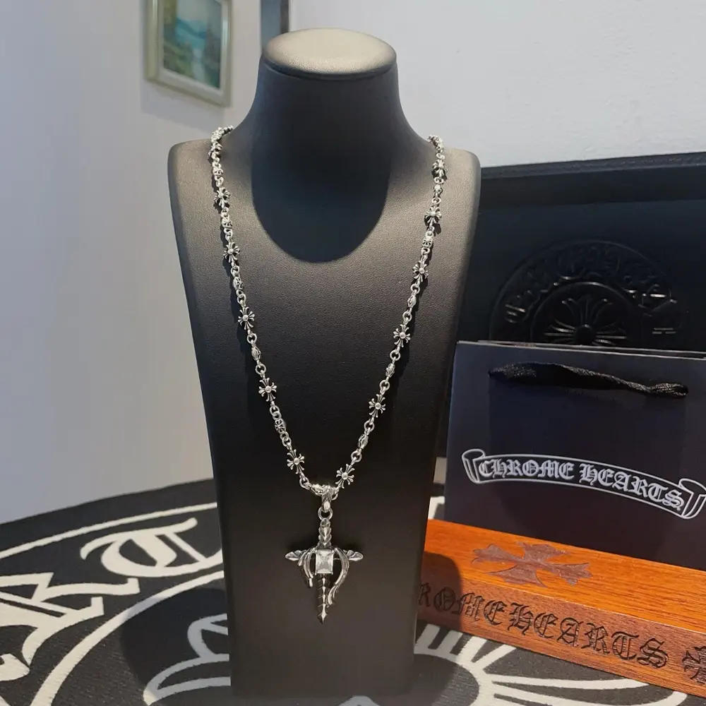 Chrome Hearts classic retro cross necklace