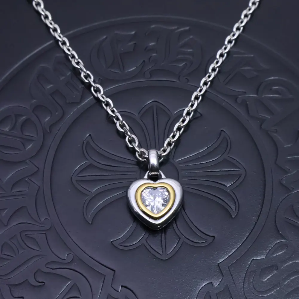 Chrome Hearts Eternal Heart Love Heart Necklace