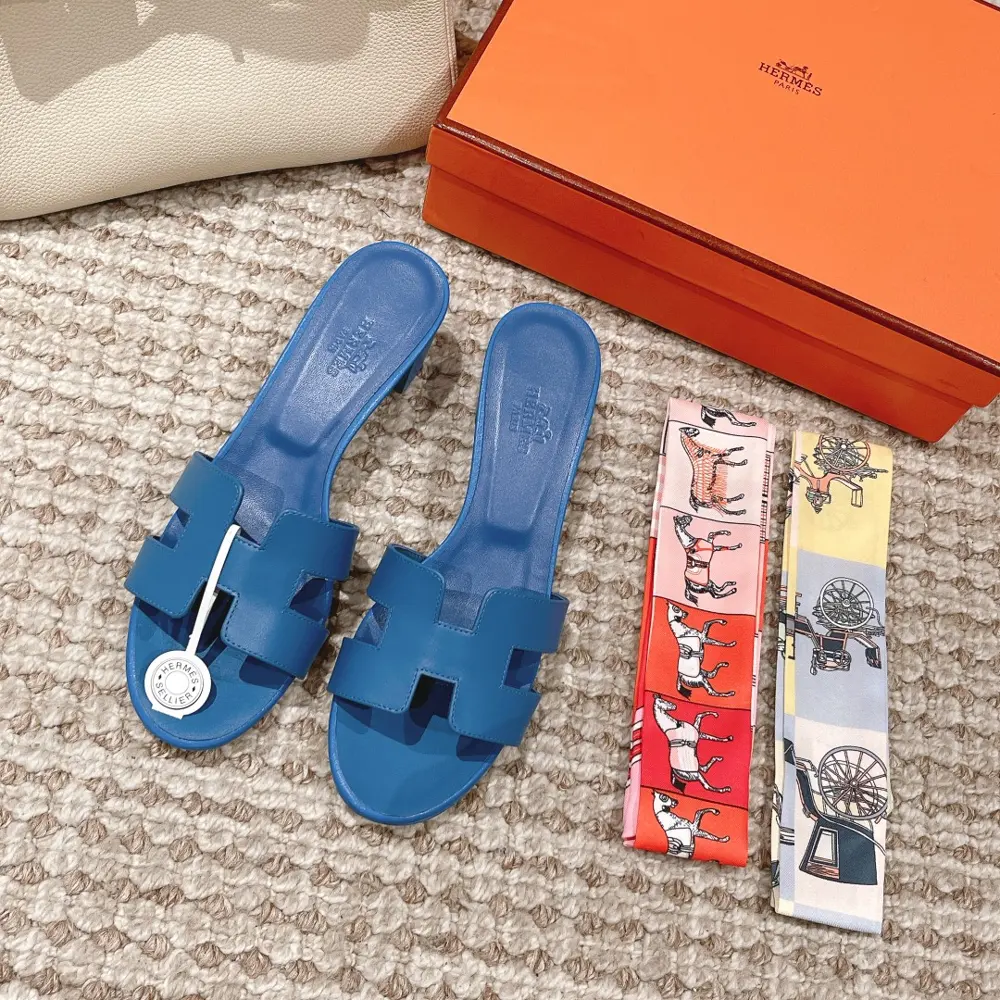 Hermes H Slippers Oran Sandal Series————————————Fashionable and versatile Super comfortable