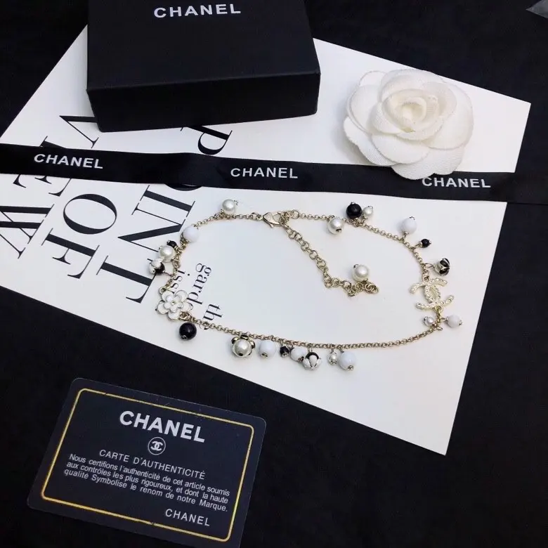 Chanel floral tassel necklace
