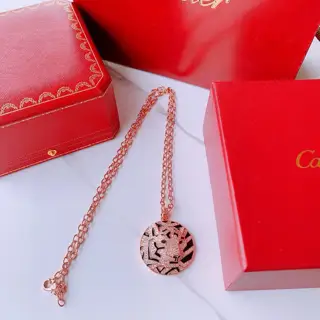Cartier Leopard Necklace Series Full Diamond Leopard Necklace
