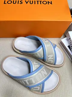 Louis Vuitton embossed slippers are now available
