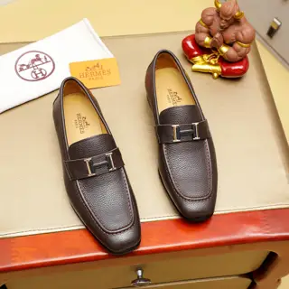 Hermès new men’s casual business leather shoes Official website original copy
