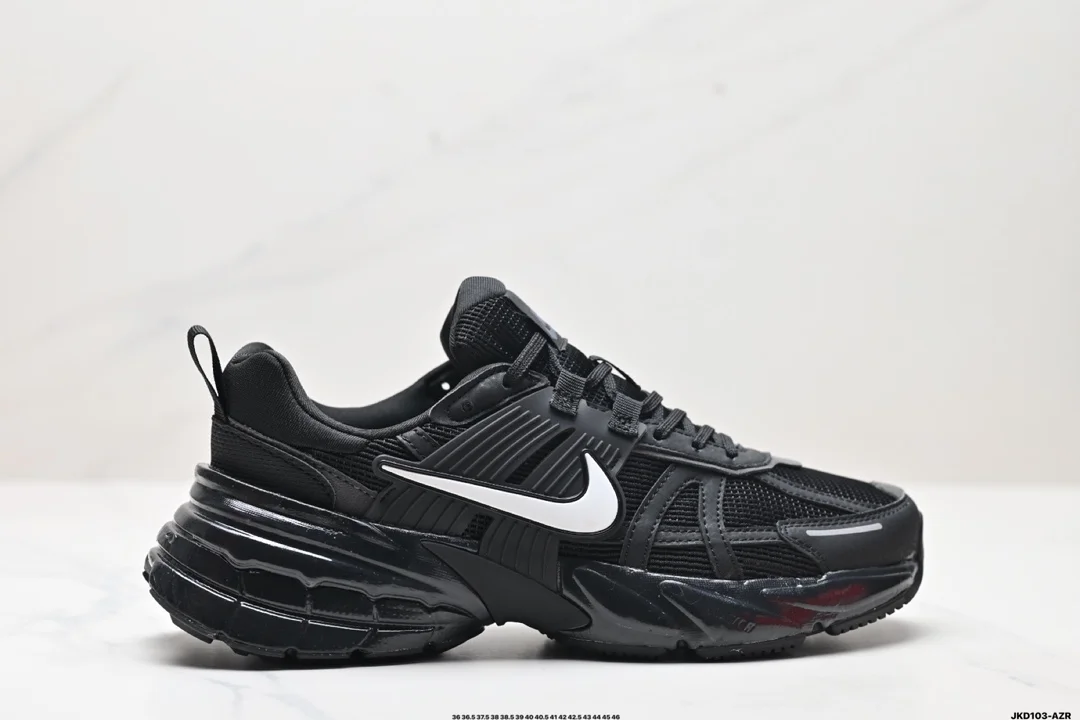 Nike V2K RUN running shoes retro style mesh breathable sports shoes gray and silver tight HQ1582-001