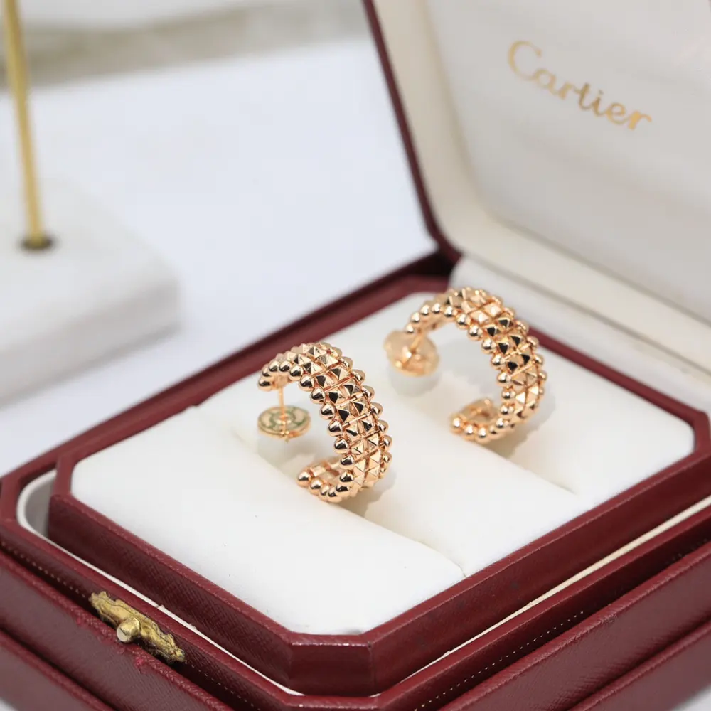 Cartier stud earrings are movable