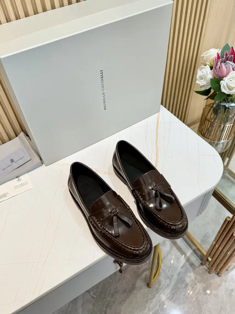 Brunello Cucinelli loafers shipped The penny loafer