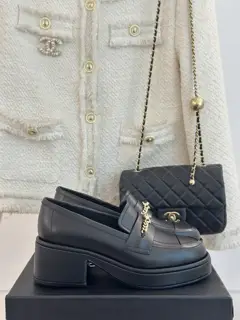 Chanel Double C Chain Thick-soled Loafers