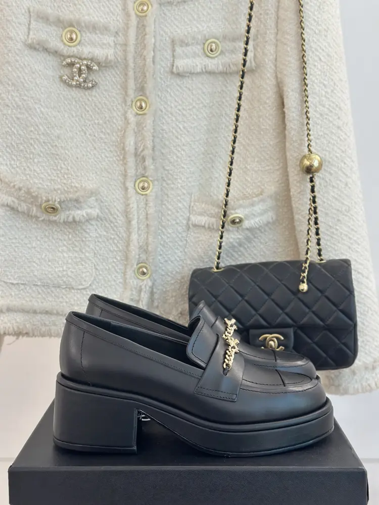 Chanel Double C Chain Thick-soled Loafers