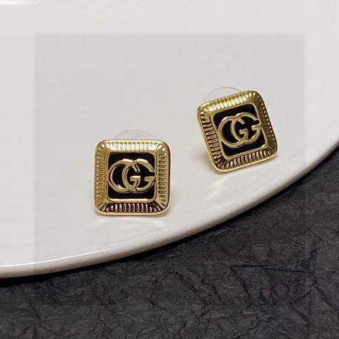 Gucci second-hand high-end stock Gucci double G earrings