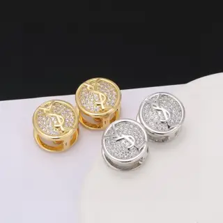 Yves Saint Laurent letter earrings