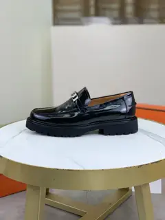 Hermès Men’s Fashion Formal Casual Leather Shoes Slip-on Style