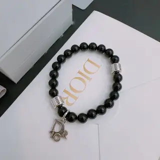 DIOR Multi-element agate Thai silver style bracelet