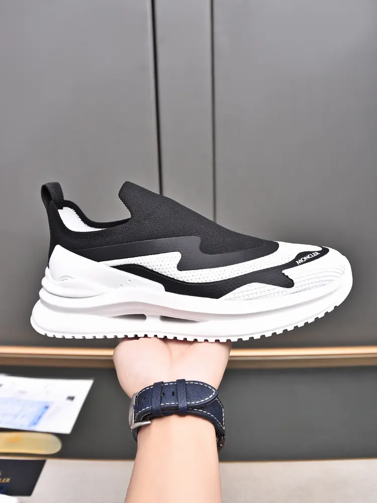 Moncler lace-up sneakers are comfortable and non-slip