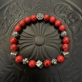 Chrome Hearts classic retro multi-element turquoise bracelet