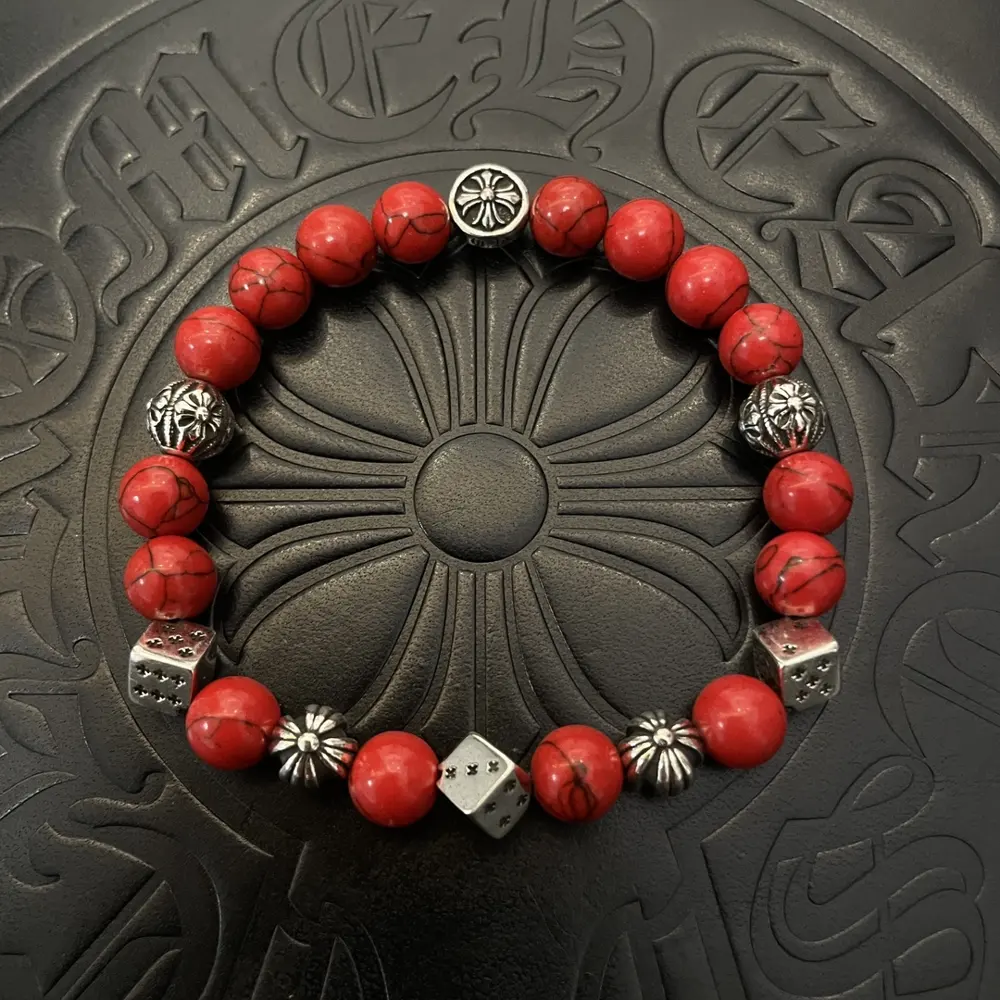 Chrome Hearts classic retro multi-element turquoise bracelet