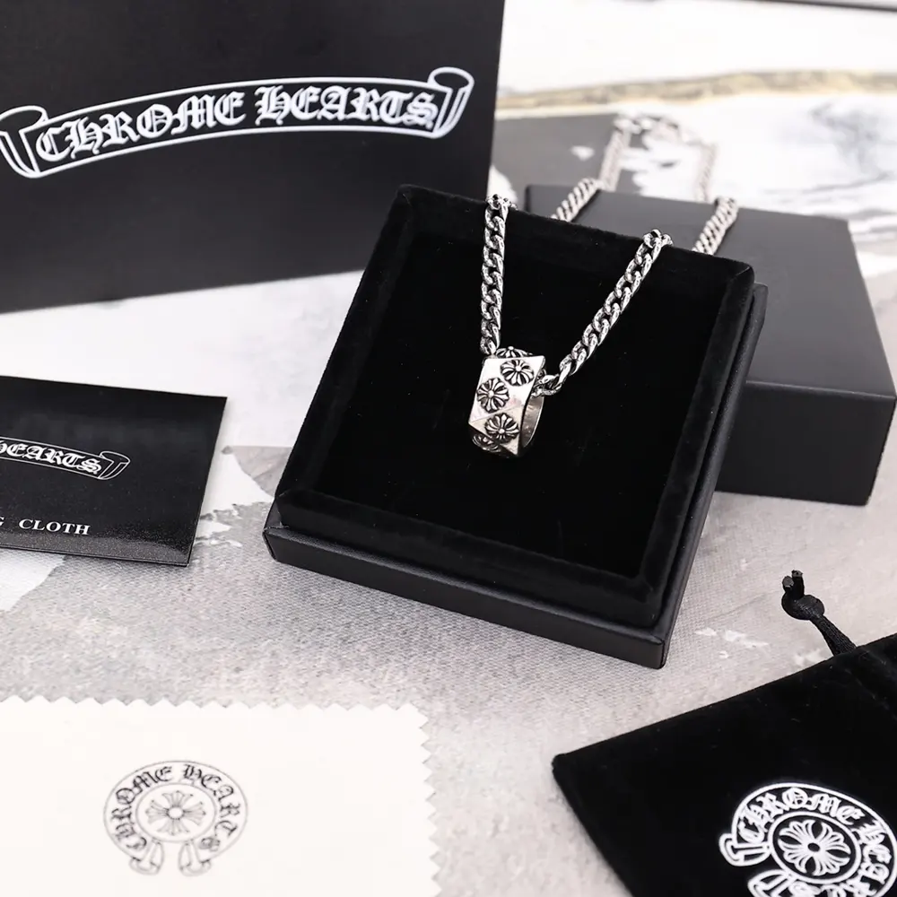 Chrome Hearts ring necklace