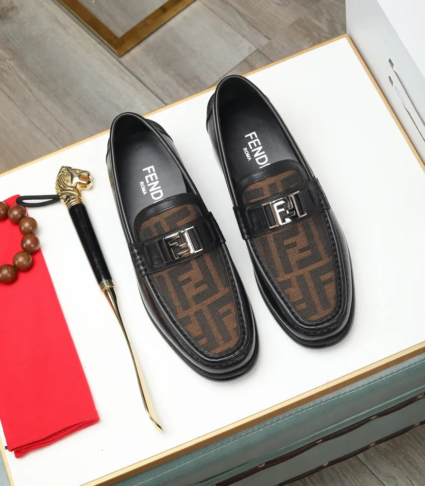 Fendi leather shoes