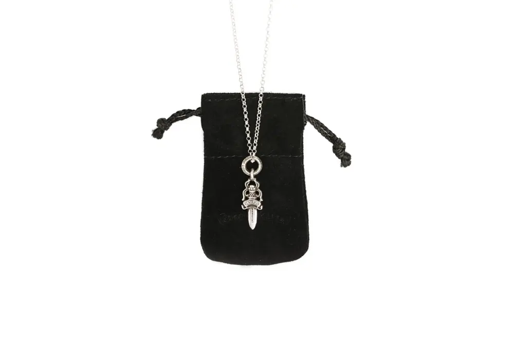 Chrome Hearts Classic Small Circle Sword Pendant Necklace