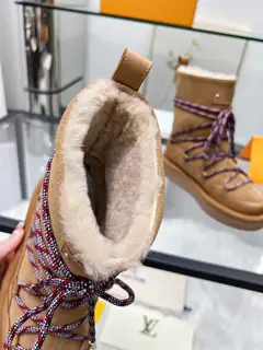 Louis Vuitton furry snow boots hot sale