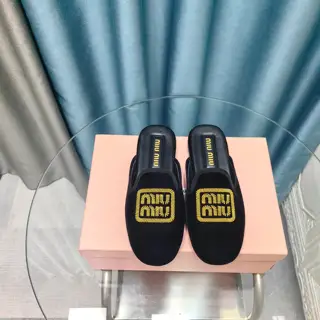 MIUMIU Holiday Series Velvet Series Bow Loafers