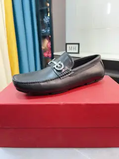 Salvatore Ferragamo loafers. The upper