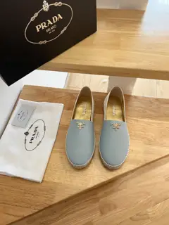 Prada Nappa leather fisherman shoes flat casual espadrilles