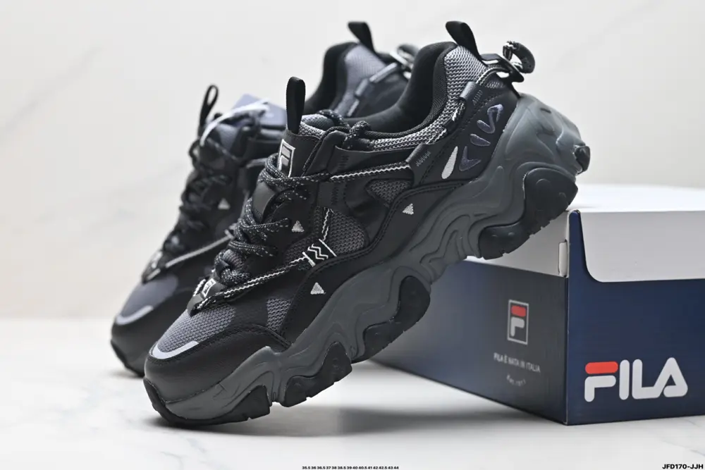 Fila FLUID 5 Cat’s Paw 5.0 Simple and comfortable Non-slip wear-resistant low-top dad shoes F12M412105FOS
