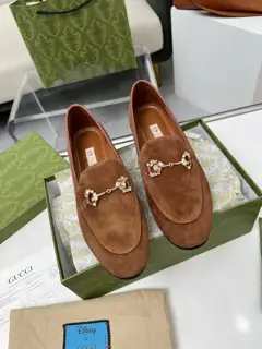 Gucci classic leather shoes imported sheepskin
