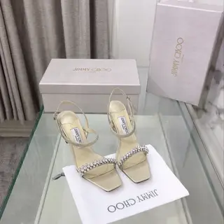 Jimmy Choo MEIRA series one-strap high-heeled sandals