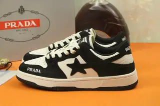 Prada Italian men’s shoes are featured on the cover of the quarterly fashion magazine